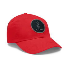 Load image into Gallery viewer, LMNO Dad Hat with Leather Patch (Round)