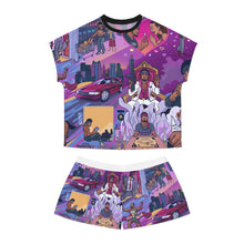 Load image into Gallery viewer, LMNO " Holy Ratchet" Women's Short Pajama Set (AOP)