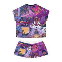 Load image into Gallery viewer, LMNO " Holy Ratchet" Women's Short Pajama Set (AOP)