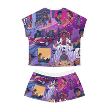 Load image into Gallery viewer, LMNO " Holy Ratchet" Women's Short Pajama Set (AOP)