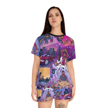 Load image into Gallery viewer, LMNO " Holy Ratchet" Women's Short Pajama Set (AOP)