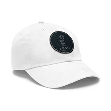 Load image into Gallery viewer, LMNO Dad Hat with Leather Patch (Round)
