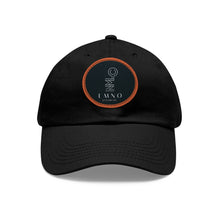 Load image into Gallery viewer, LMNO Dad Hat with Leather Patch (Round)
